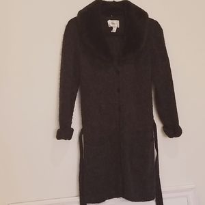 Sweater gray faux fur (S)